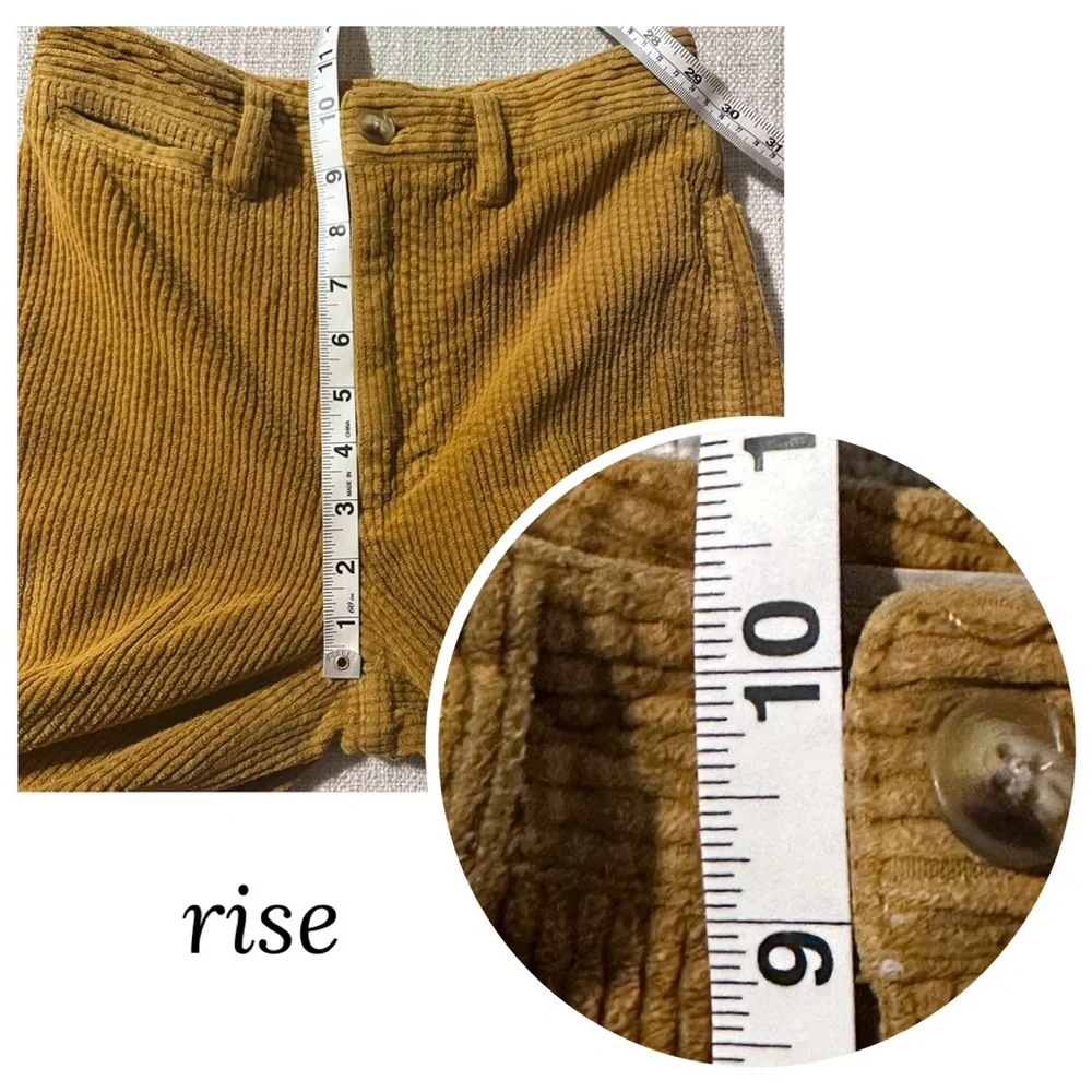 MADEWELL Slim Emmett Wide-Leg Crop Pant Corduroy Academia Old Money Preppy Wm 23 - Picture 14 of 16